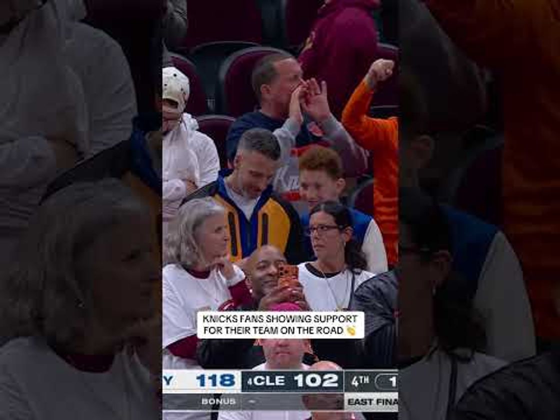 Knicks fans travel 👏