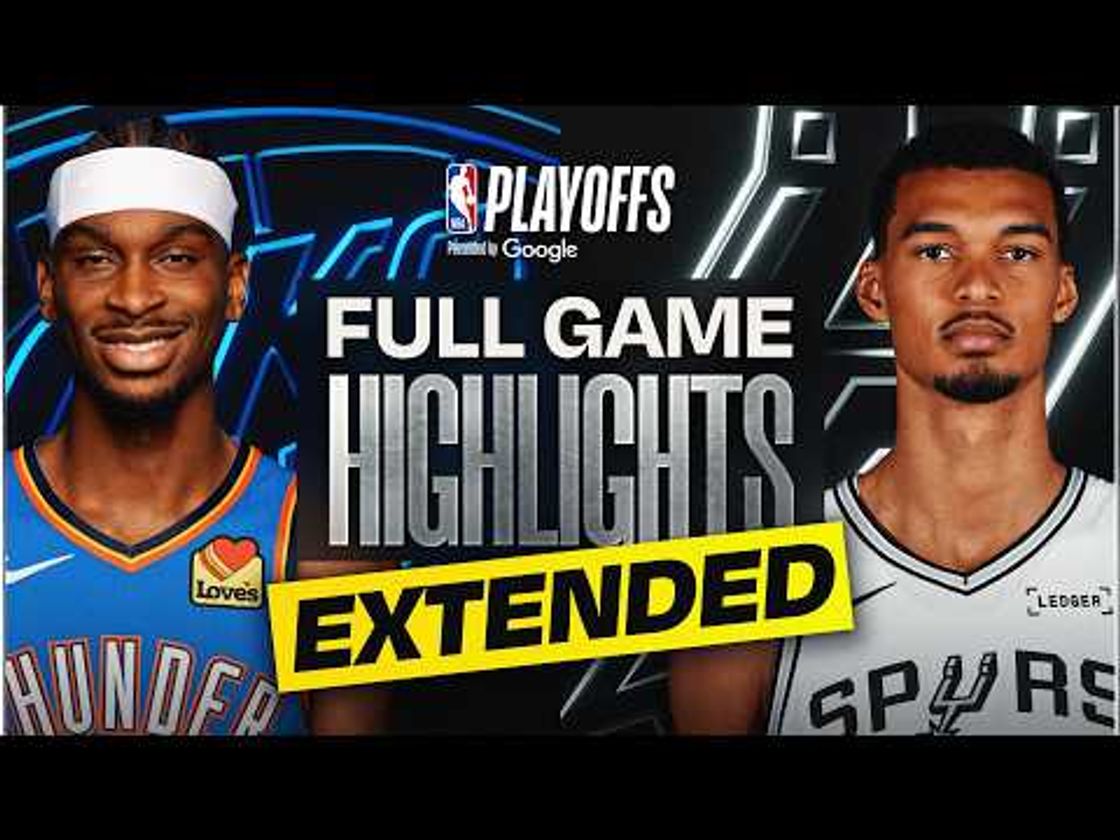 EXTENDED: #1 THUNDER at #2 SPURS | FULL GAME 4 HIGHLIGHTS | May 24, 2026