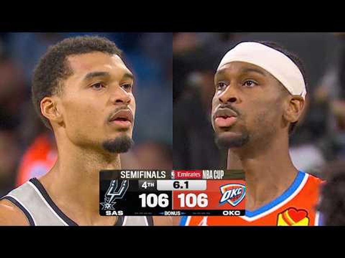 5 WILD Thunder vs Spurs Game Endings 🤯