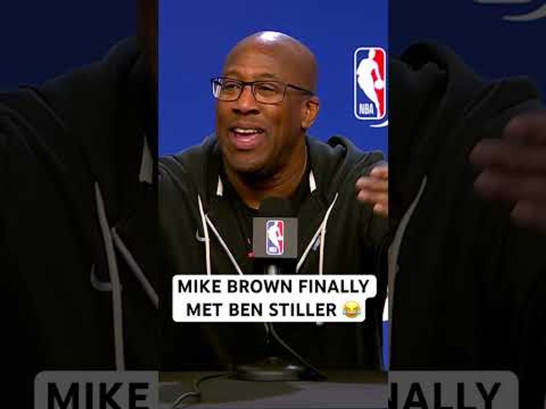 Mike Brown was so happy he finally got to meet Ben Stiller 😂