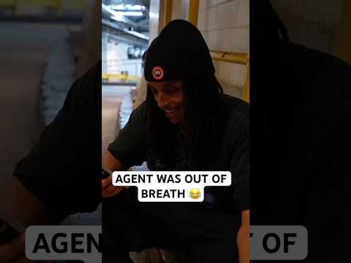 Agent was out of breath after walking up the MSG ramp 😂