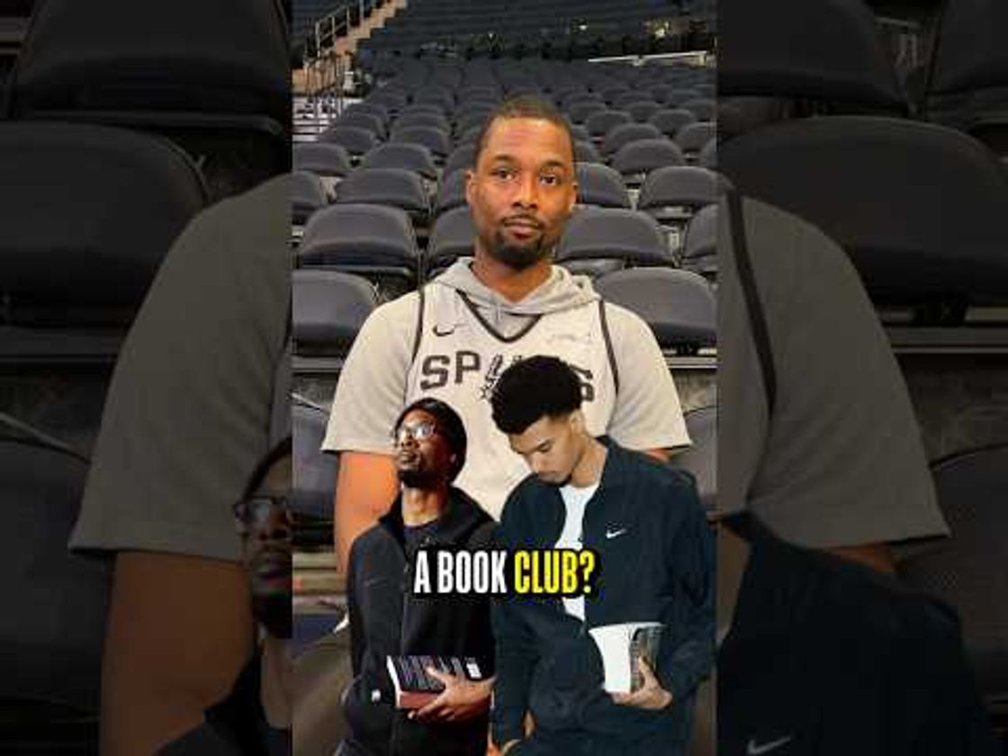 Harrison Barnes and Wemby started a book club and Wemby is 300 pages ahead of him 😂