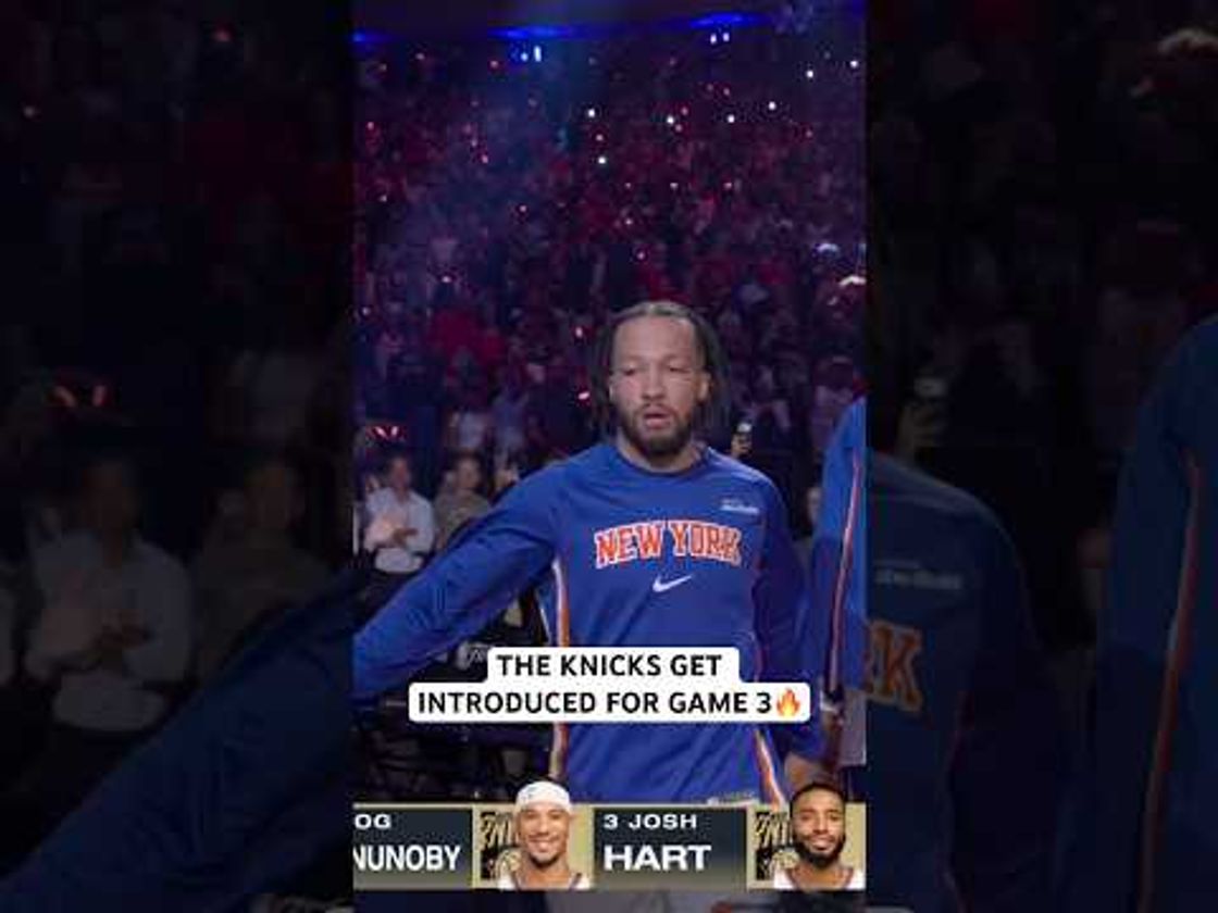 Knicks intros for Game 3 🔥
