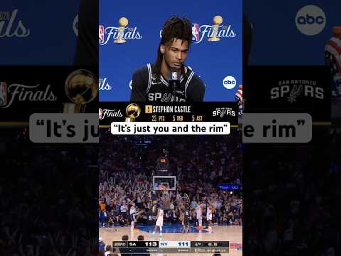 Stephon Castle on his clutch FTs