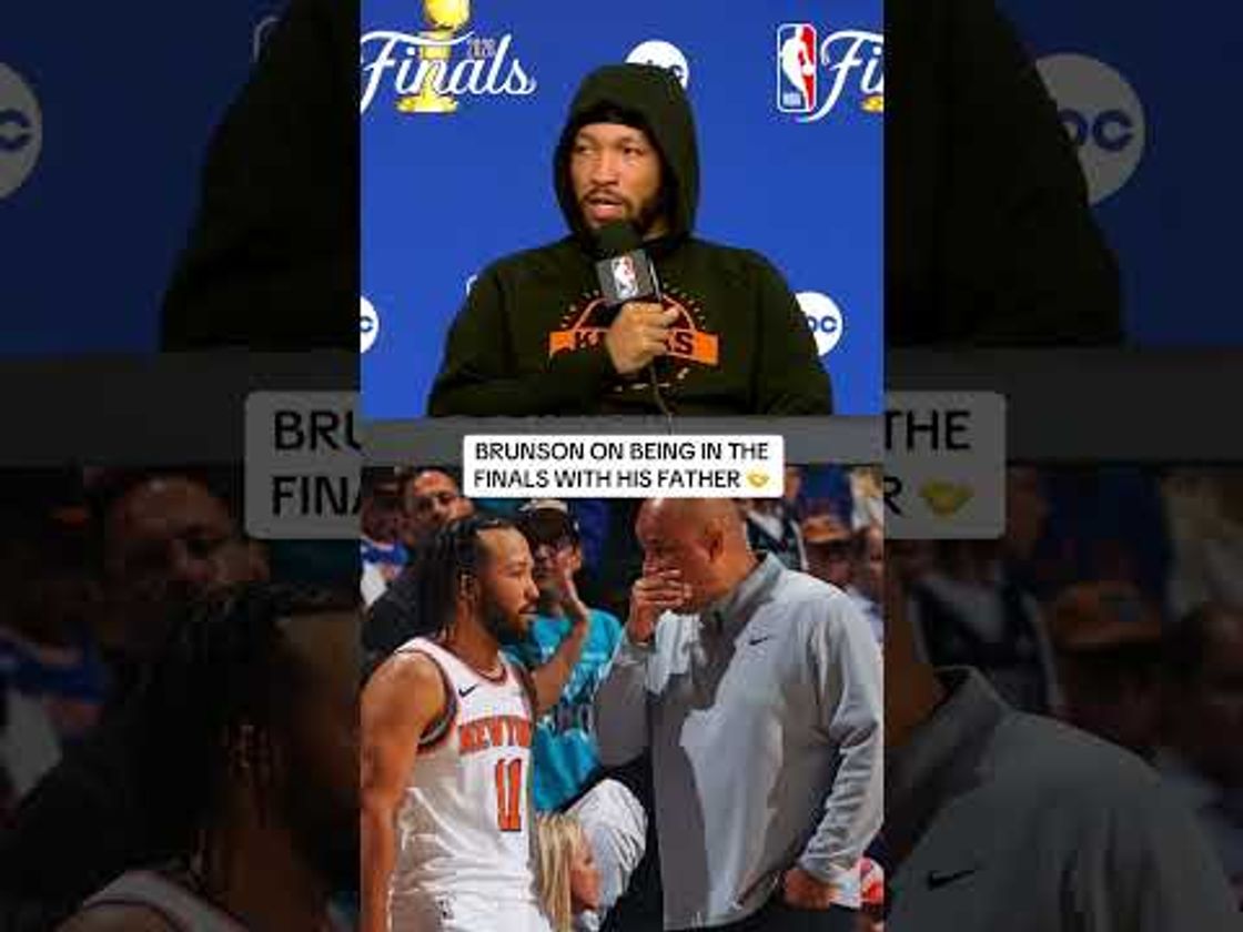 The Brunson family in the Finals 🤝