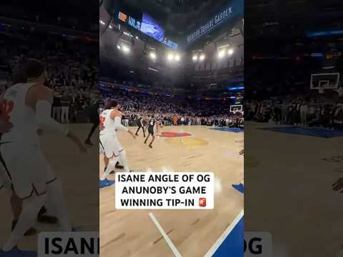Insane angle of OG Anunoby’s putback (via Kirk Herbstreit on X)