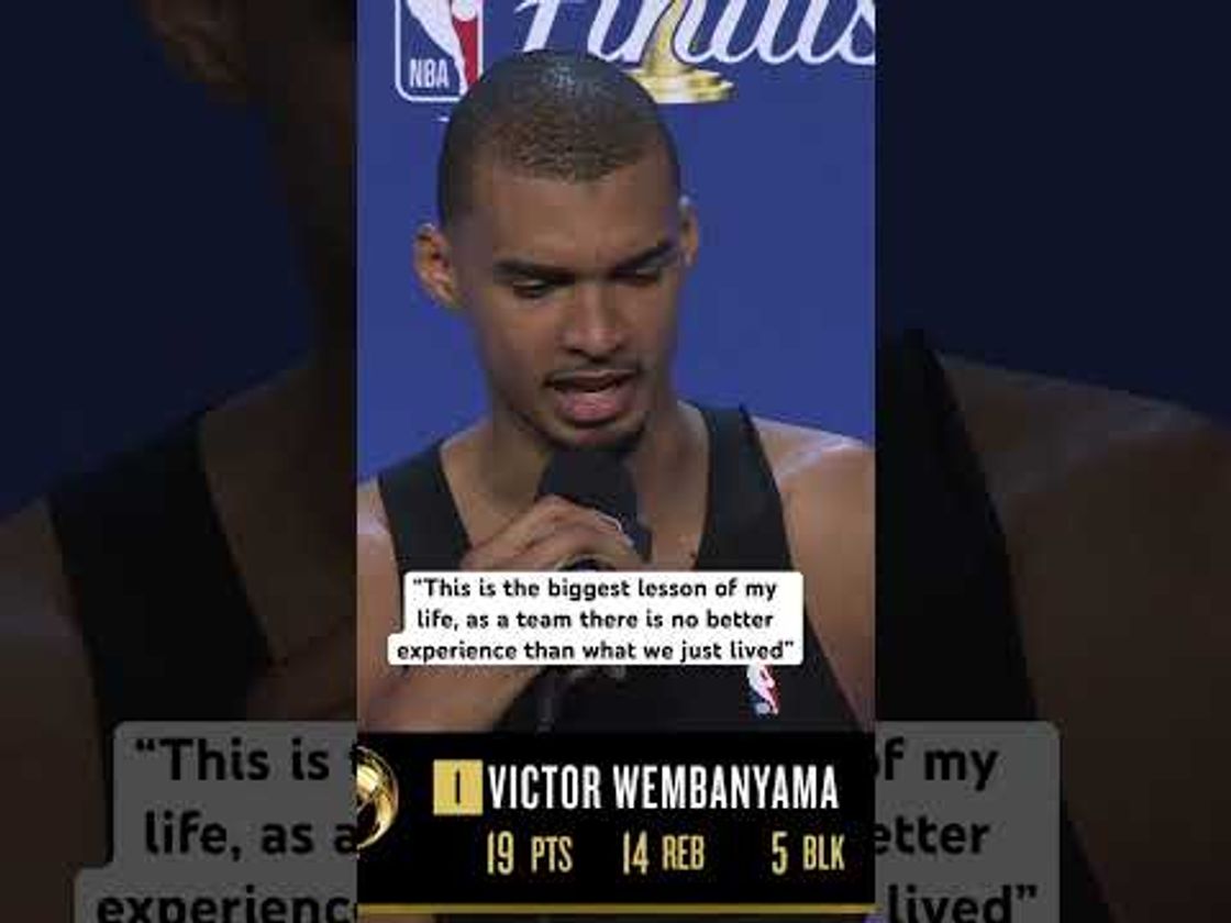 Wemby reflects on first NBA Finals experience