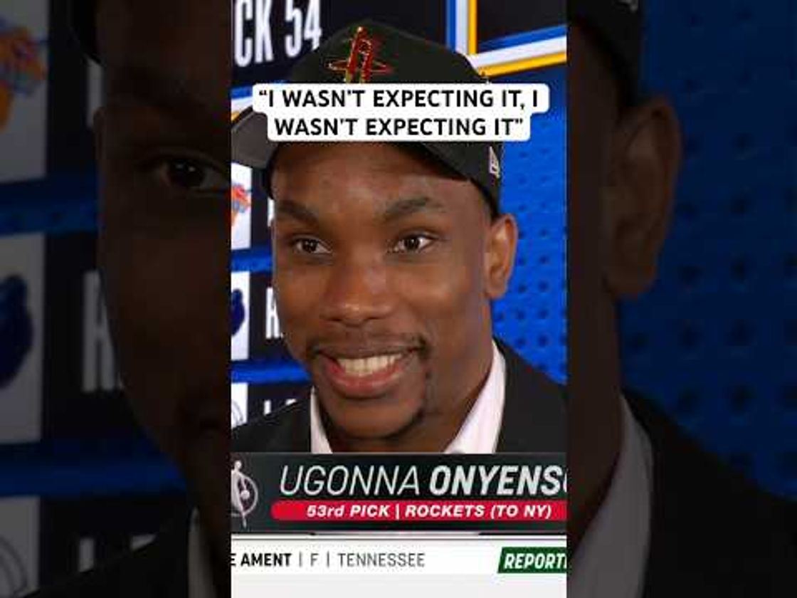Ugonna Onyenso says he forgot to call his mom because he was so surprised he got drafted 😂🥹