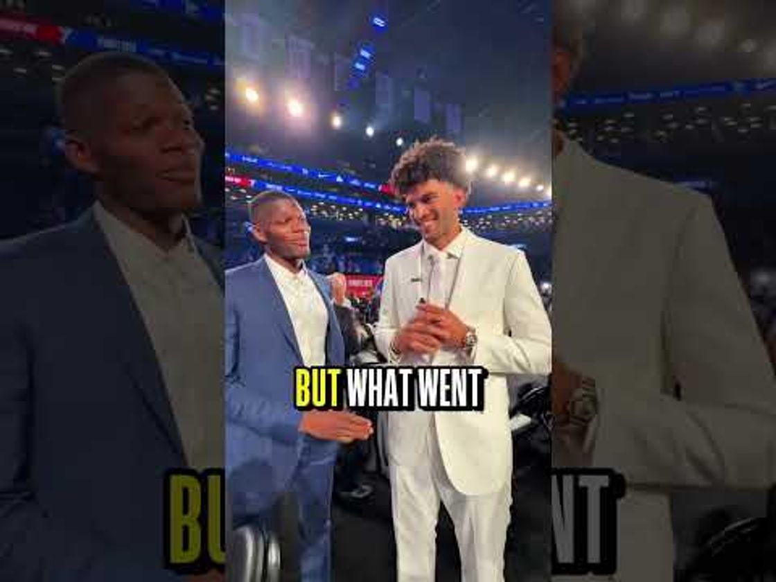 NBA Player correspondent Cedric Coward had a blast at the 2026 NBA Draft 😂