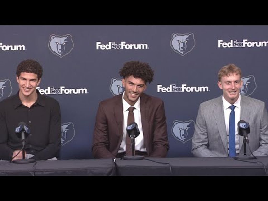 Cam Boozer, Karim López, & Richie Saunders FULL Memphis Grizzlies Introductory Press Conference