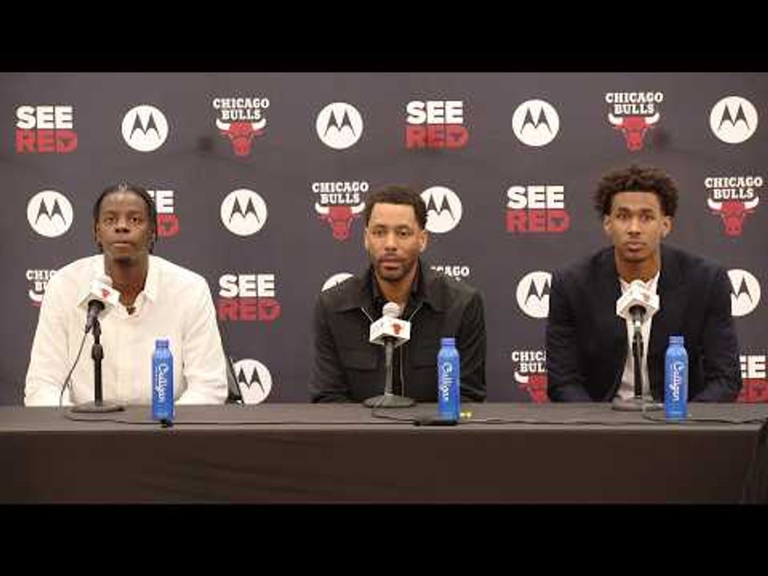 Caleb Wilson & Dailyn Swain FULL Bulls Introductory Press Conference