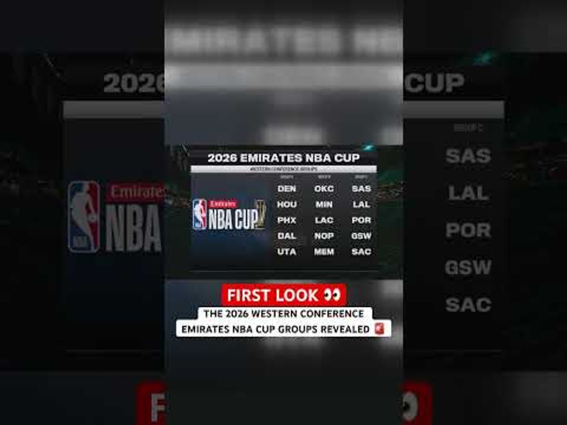 The @emirates NBA Cup Western Conference Groups reveal 🚨