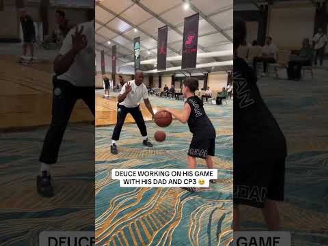Deuce working on his game with JT & CP at their Elite Camp!
