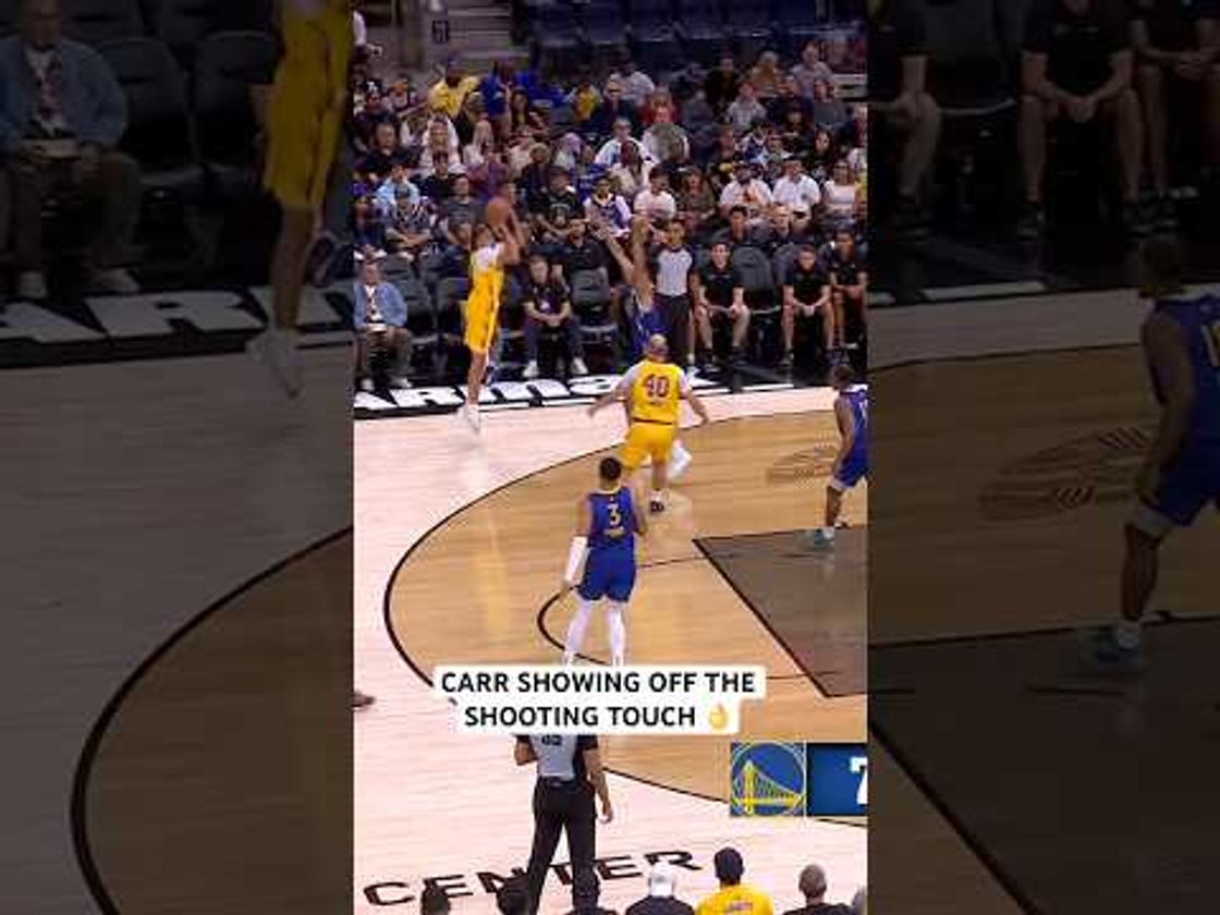 Cameron Carr showing off the shooting stroke in his summer league debut