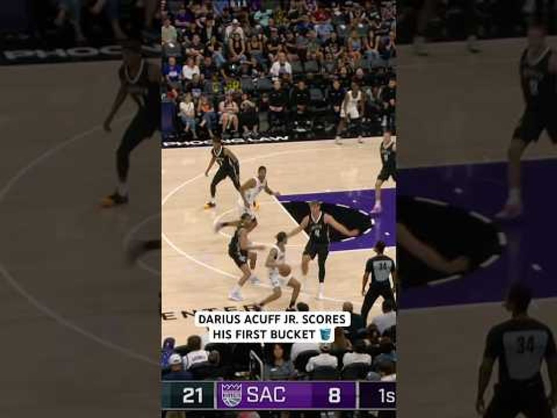 Darius Acuff Jr. gets to the mid range for his first NBA summer league bucket