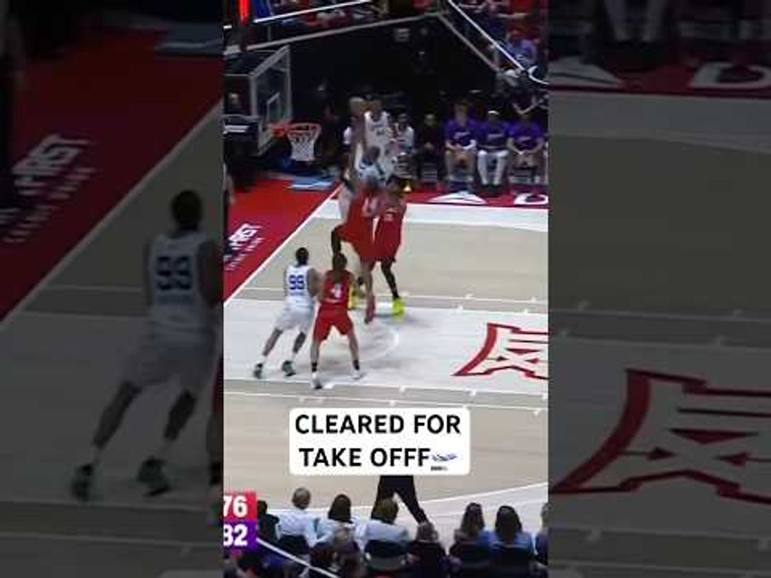 Cody Williams takes off for the poster!