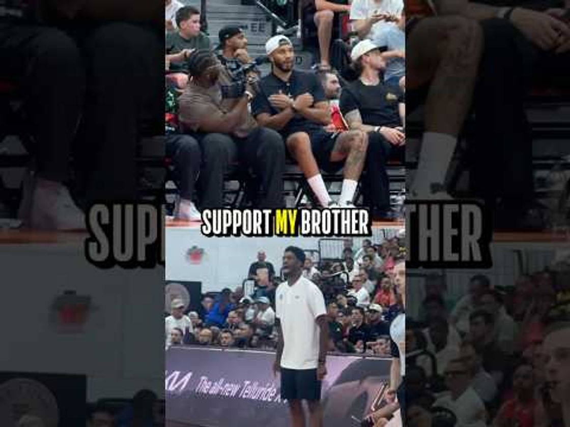 Jayson Tatum Mic’d Up at Summer League Supporting Amile Jefferson