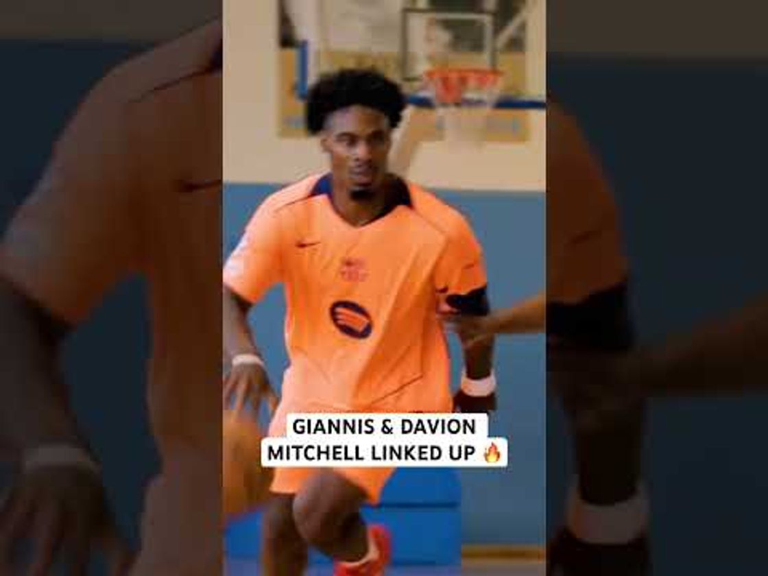 Giannis and Davion Mitchell linked up for a workout in Greece 🔥