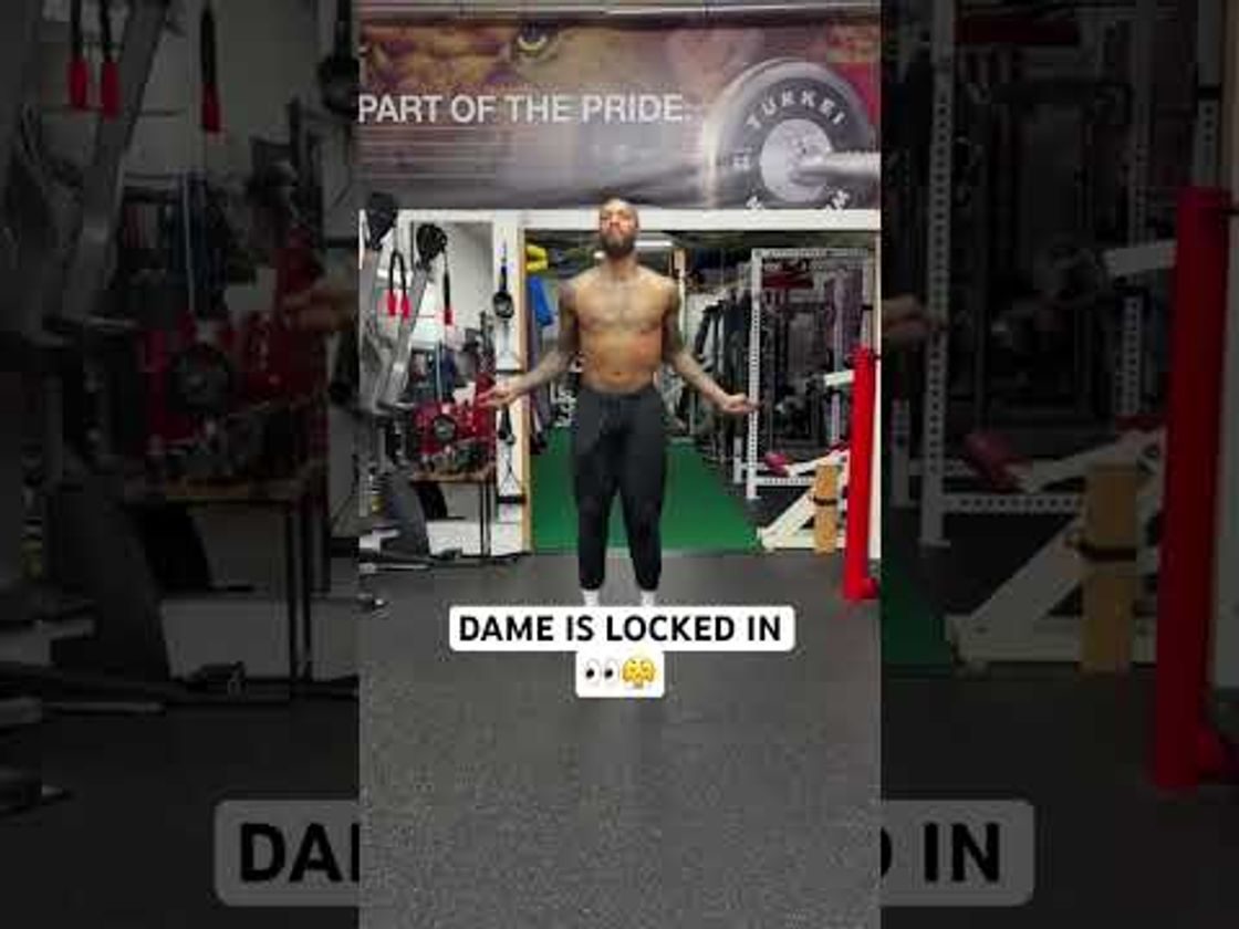 Dame PUTTING IN WORK on the court AND in the weight room! 💪 (via: @DamianLillard )