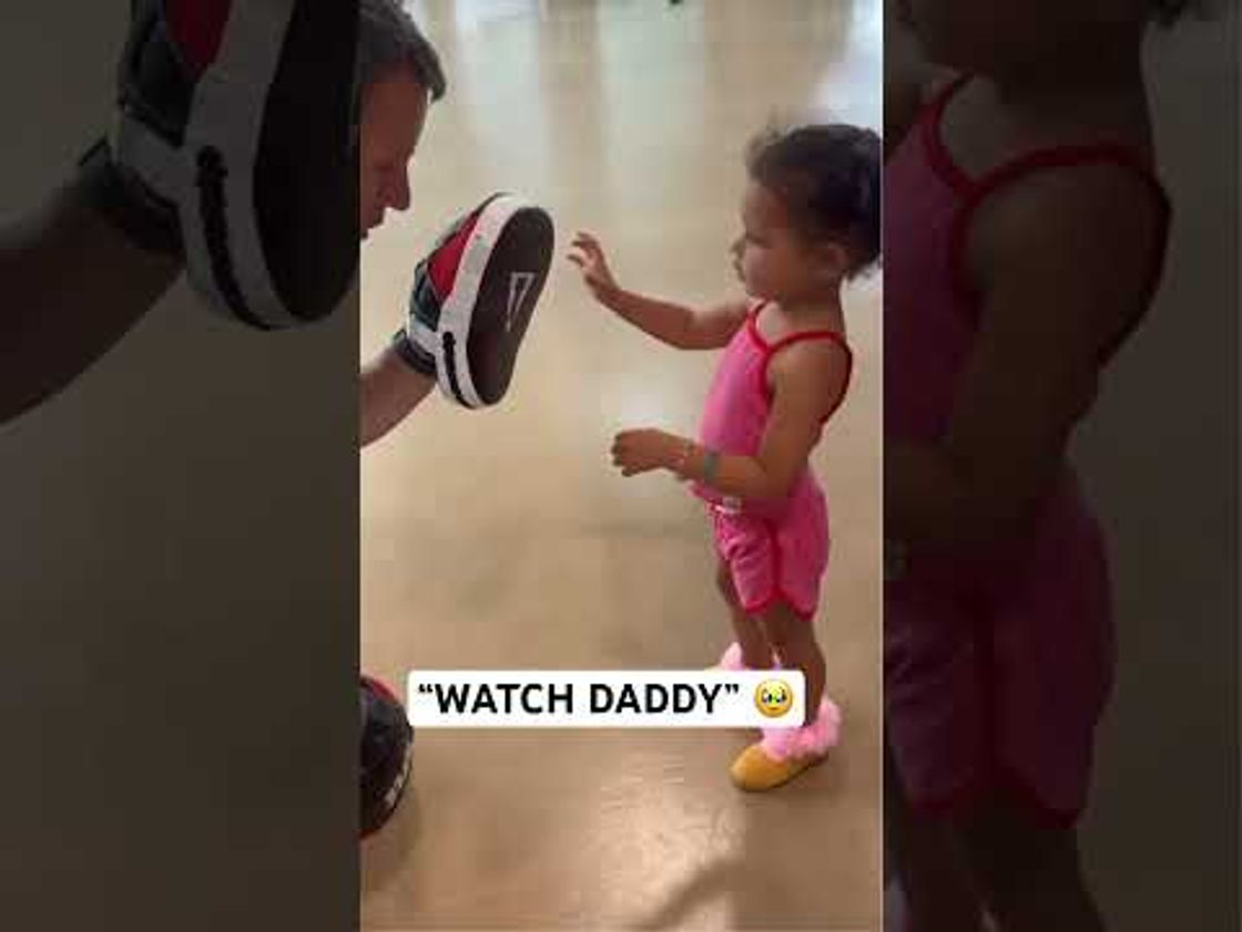 CJ McCollum getting in some offseason training with his daughter 😅