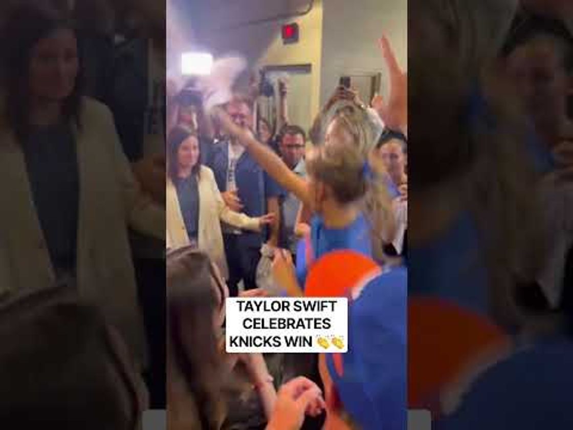 Throwback to when Taylor Swift celebrated following the Knicks’ HISTORIC Game 4 comeback win!