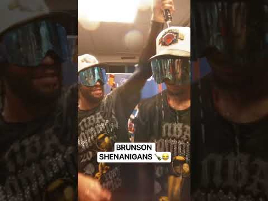 The Jalen Brunson and Josh Hart NBA Finals shenanigans never disappoint 😂🍾