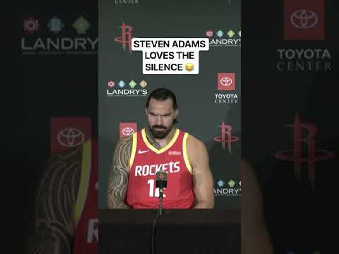 Amusing moment at Steven Adams' presser where he sits down to a brief silence from the press