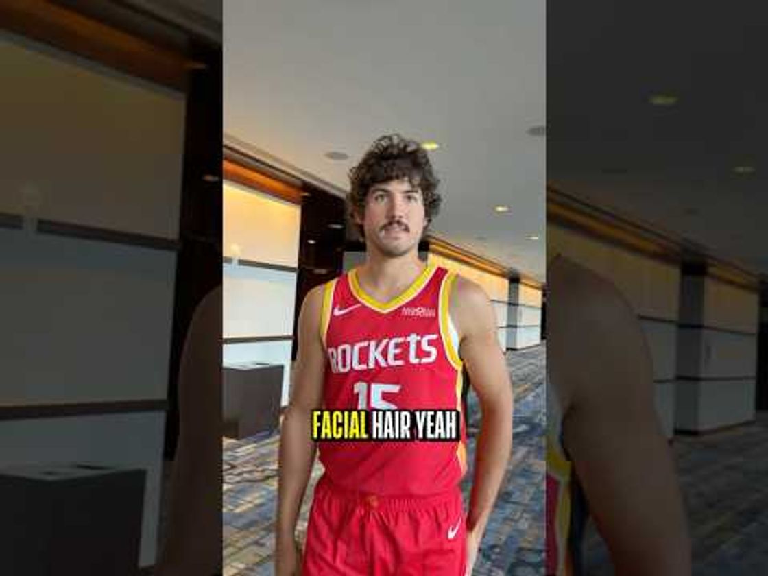 Reed Sheppard on his new look (and how long he plans to keep it)