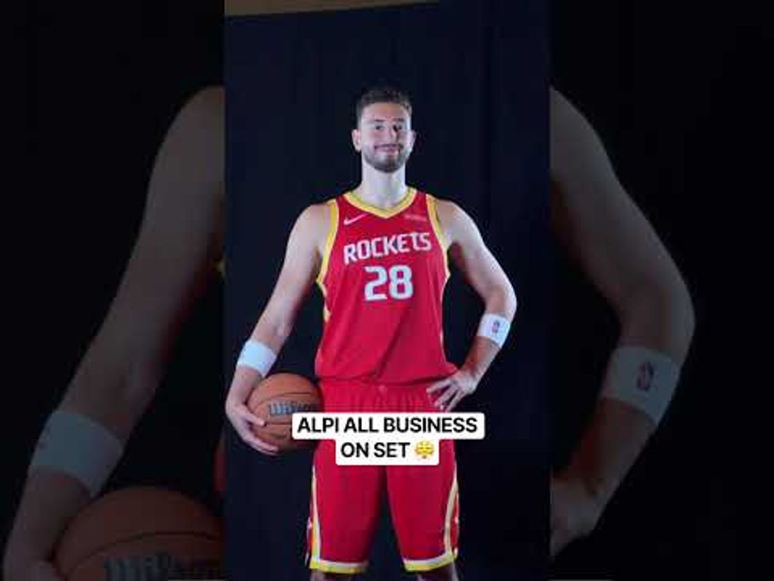 Alperen Sengun is locked in at Houston Rockets Media Day