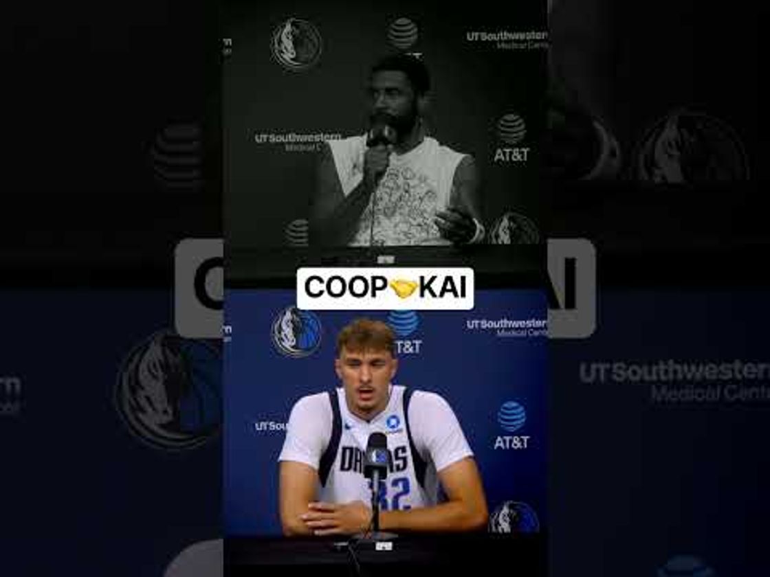 Kyrie and Cooper Flagg talk about getting to finally share the court together