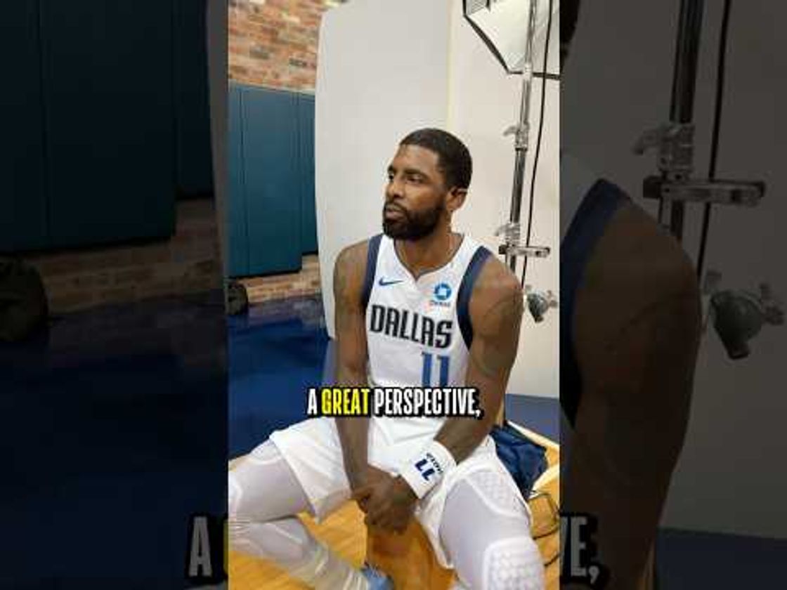 First look at Kyrie at Mavericks Media Day as he prepares to return to the floor