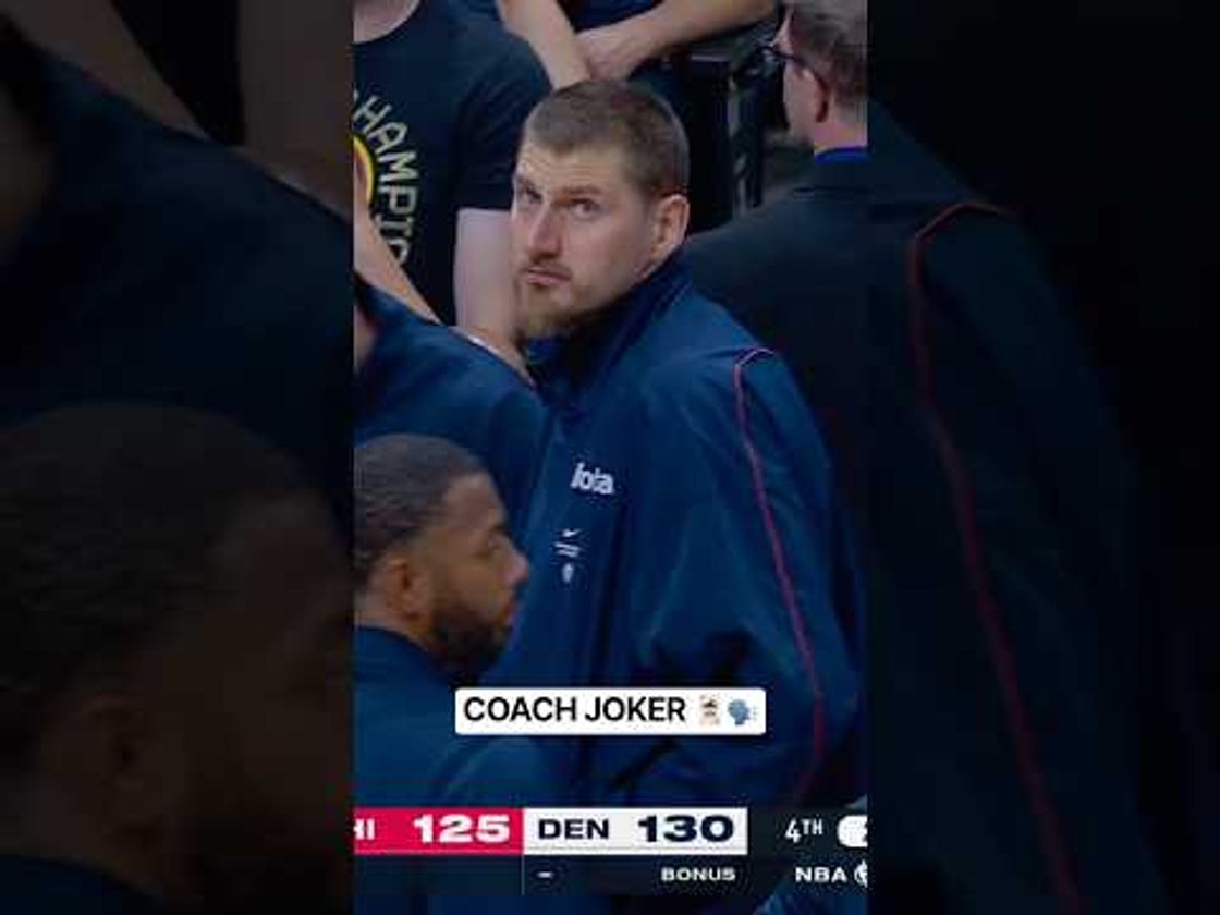 Jokić Is Done for the Night, But He’s Still Coaching From the Bench