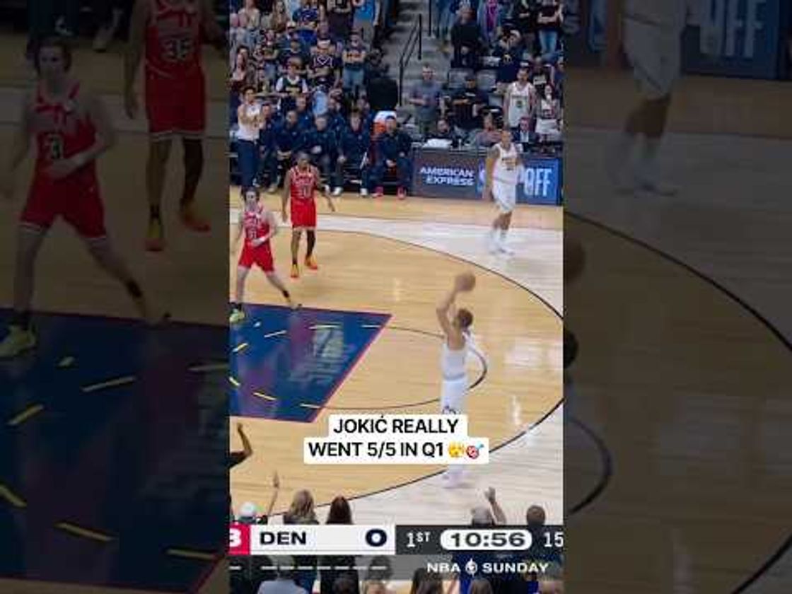 JOKIĆ IS PERFECT FROM THE FIELD 👀🔥 5/5 FG IN Q1!
