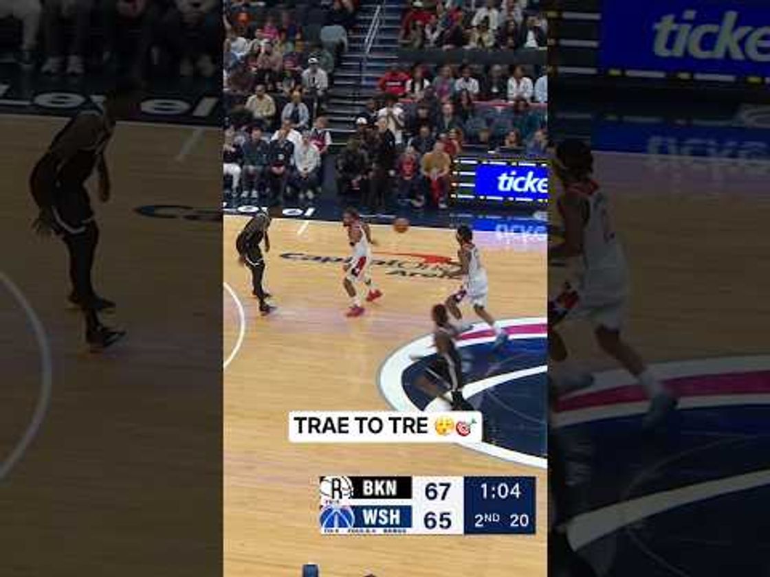 Trae Young to Tre Johnson: Behind-the-Back Dime for the Near-Logo 3 🎯🔥