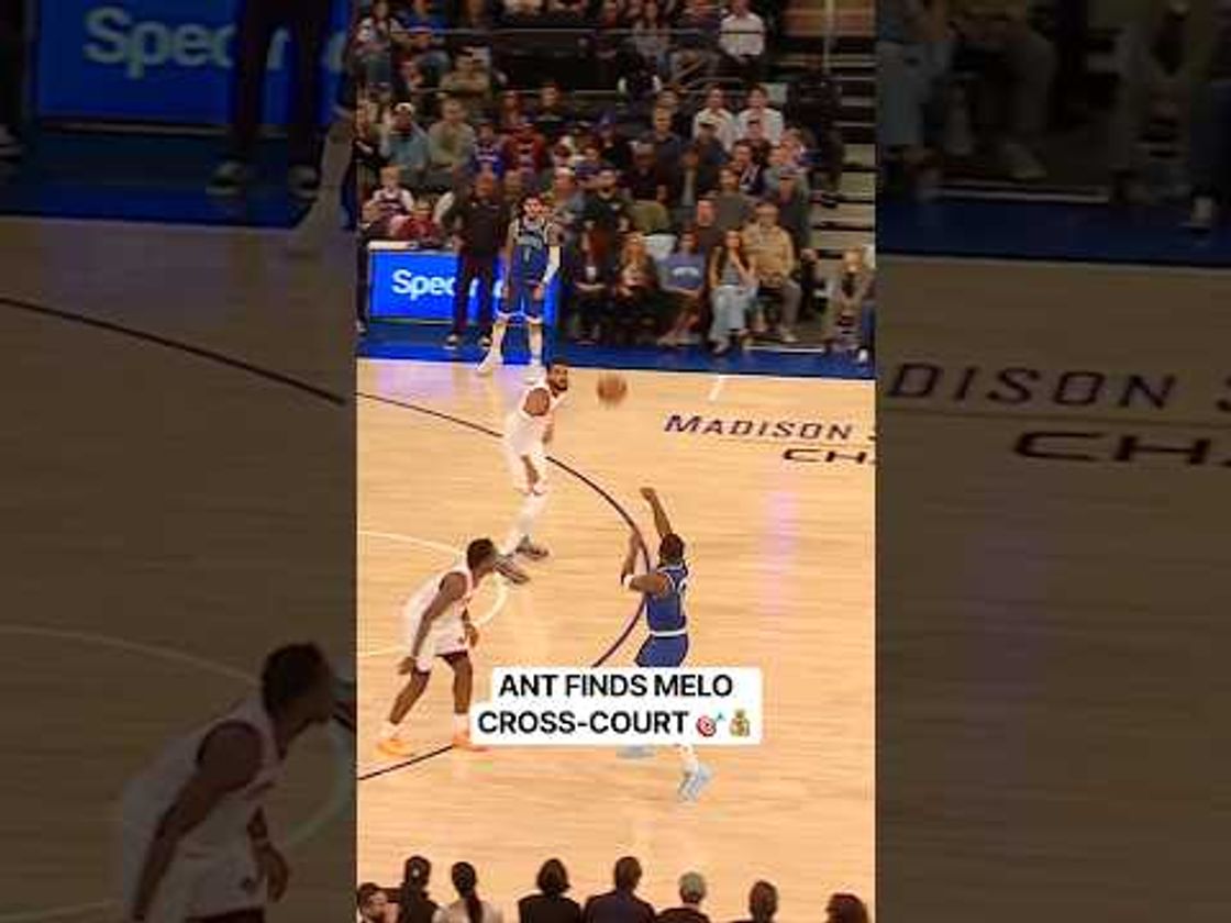 Anthony Edwards Finds LaMelo Ball With a Cross-Court Dime for 3 🎯