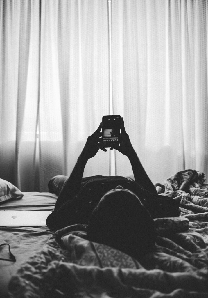 girl on her phone