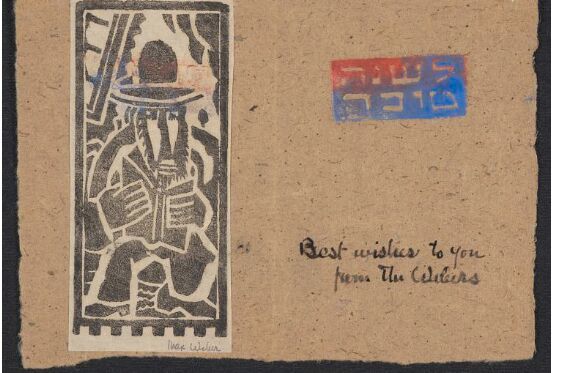<p>Weber’s new year’s greeting, n.d., <a href="https://www.si.edu/object/AAADCD_item_10270">Smithsonian Archives of American Art</a></p>