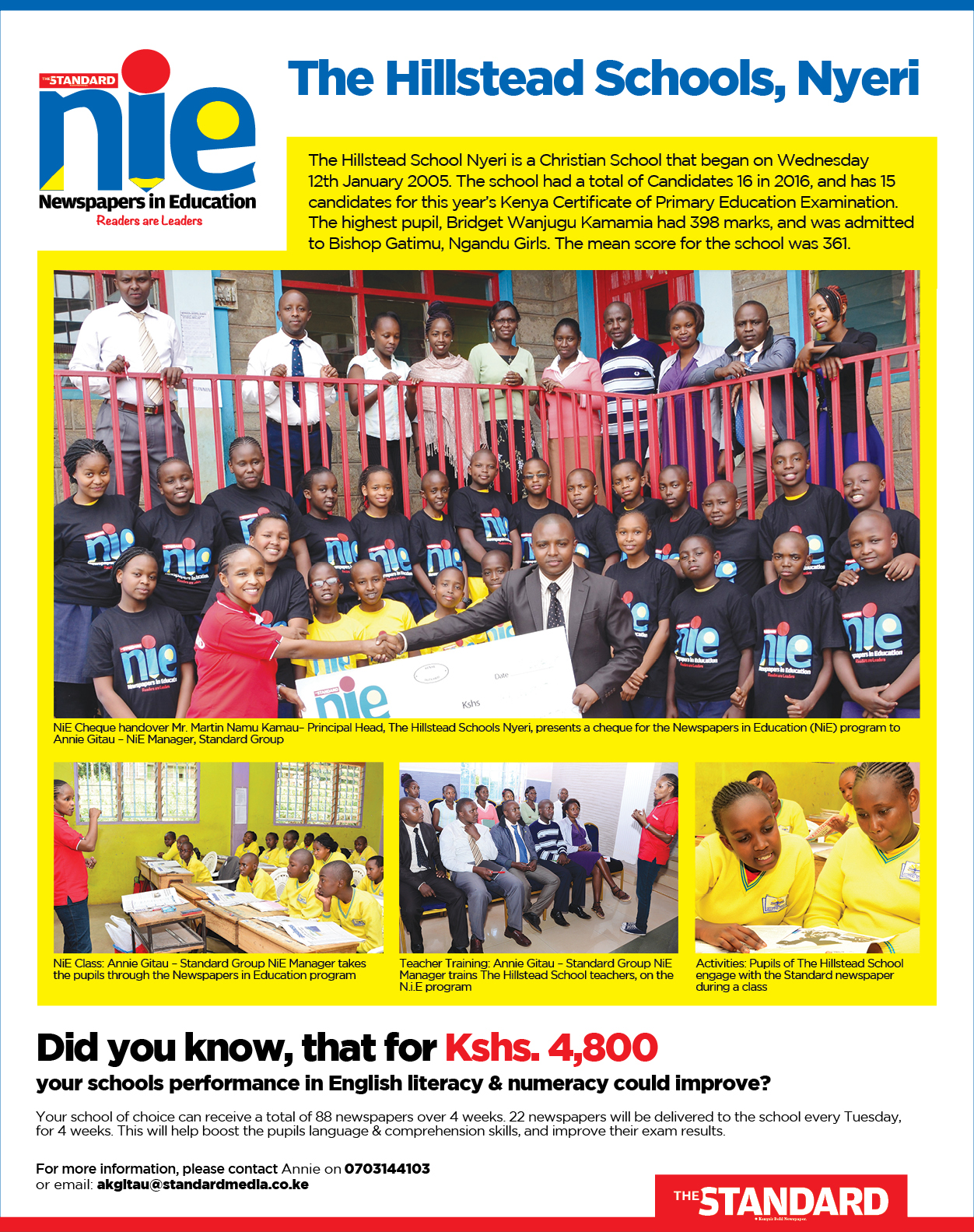 Newspapers-in-Education program - Standard Newspaper