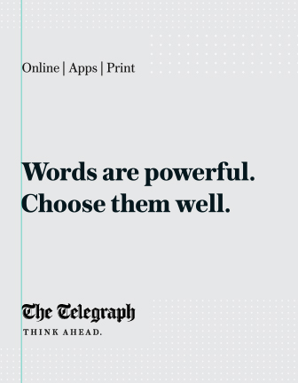The Telegraph - Words Are Powerful. Choose Them Well.