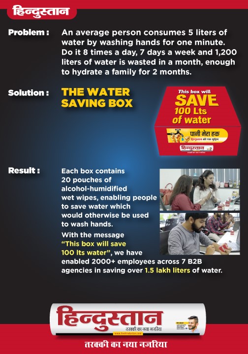 Raising awareness and engaging community to take proactive steps to save water -