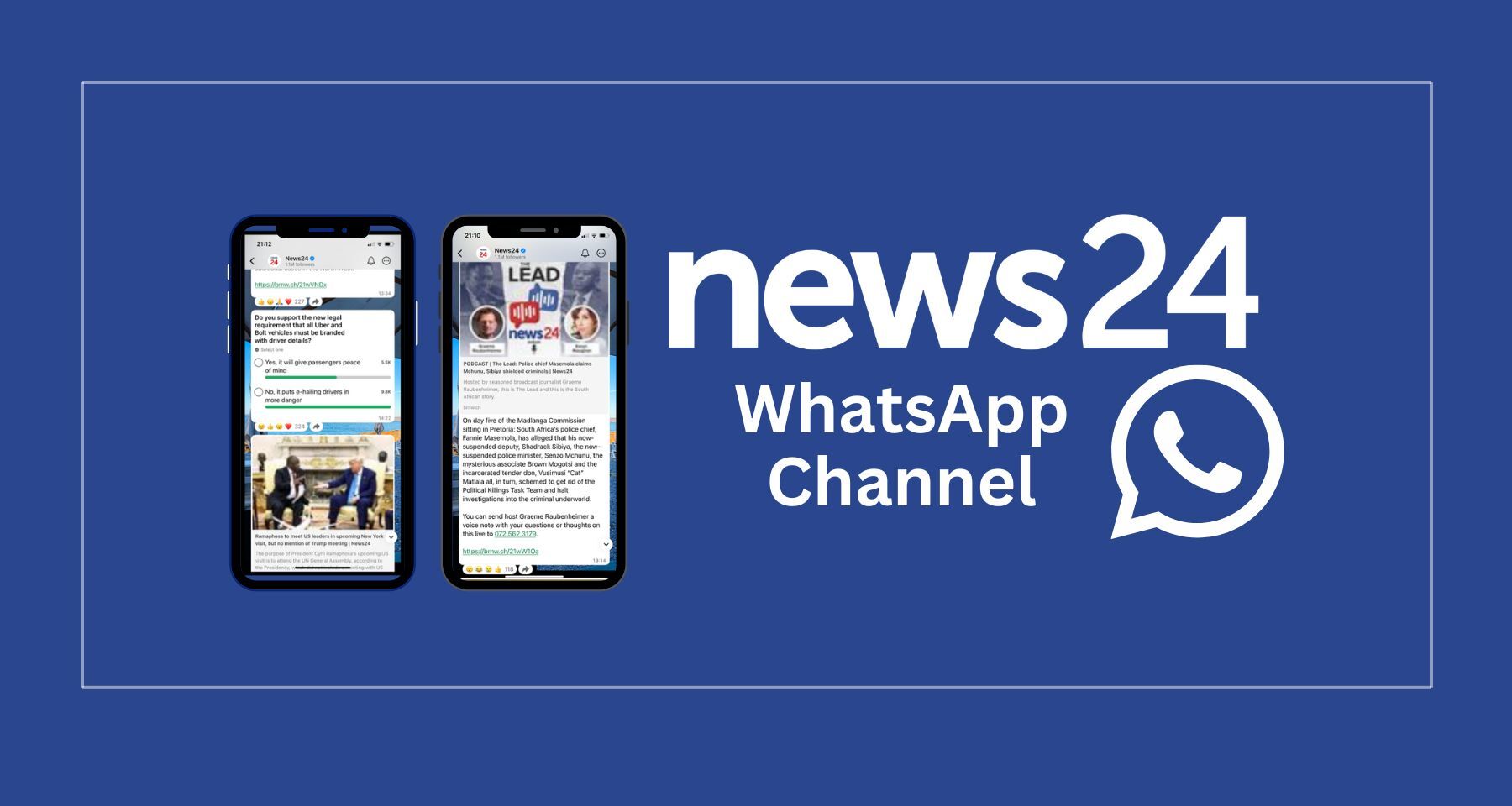 News24 WhatsApp Channel 