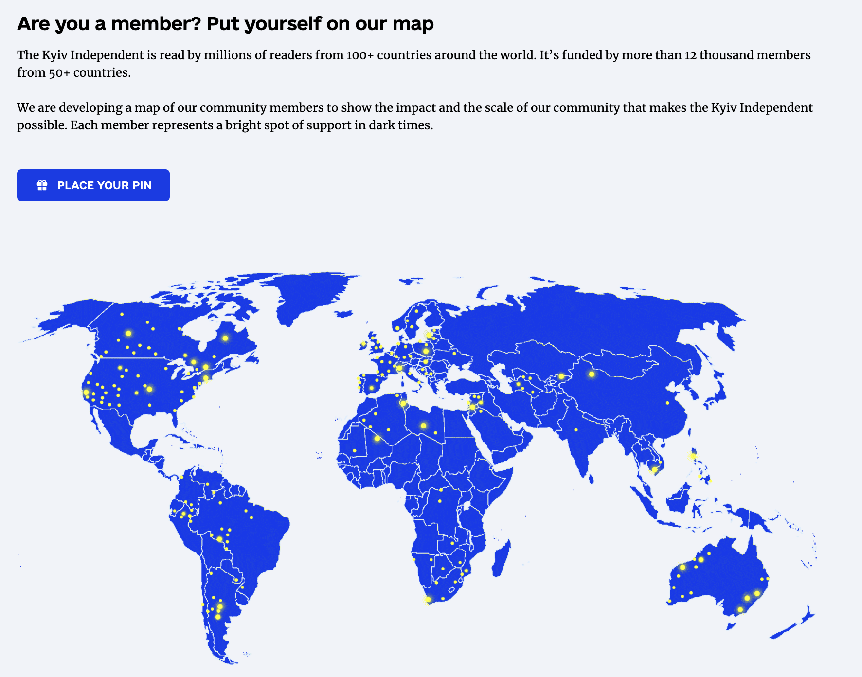 The Kyiv Independent's 3rd anniversary membership campaign