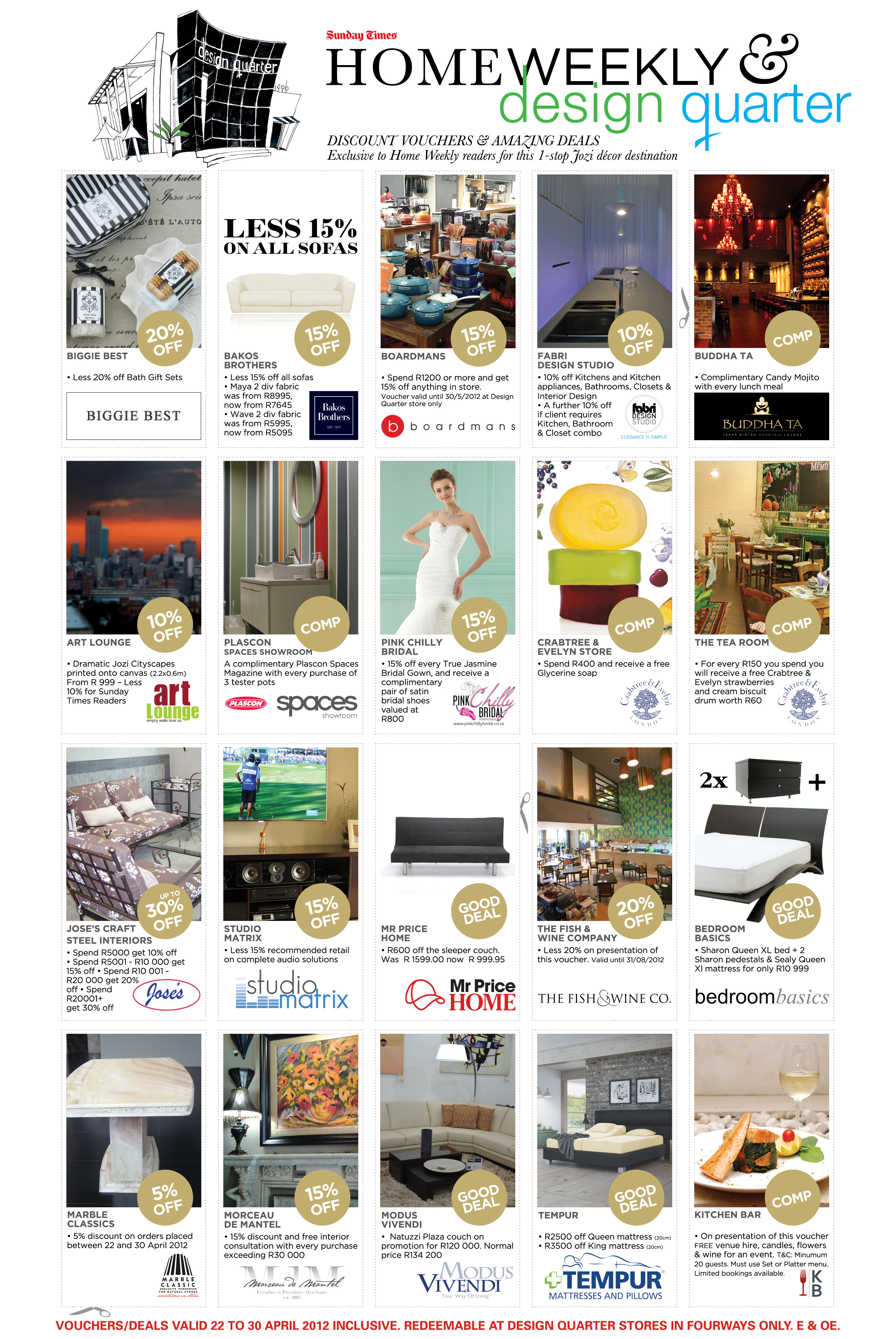 SUNDAY TIMES DESIGN QUARTER PROMOTION