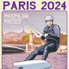 Olympics: Eiffel tower and series of six vintage Olympic posters