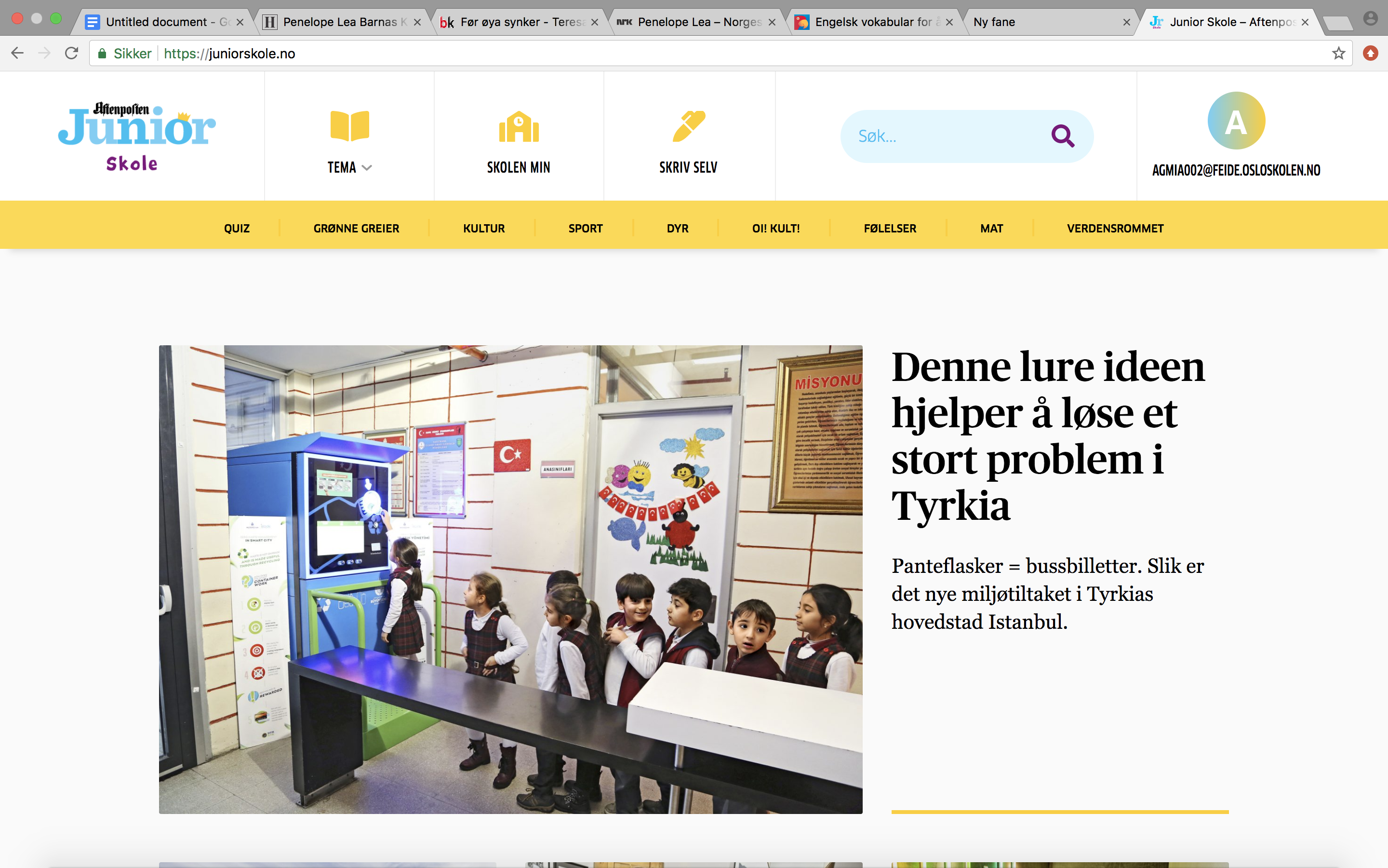Using in-depth interviews and observations to develop a brand new ed-tech tool from Aftenposten Junior