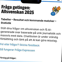 Ask Expressen Allsvenskan: Where AI Analysis Meets Sports Journalism