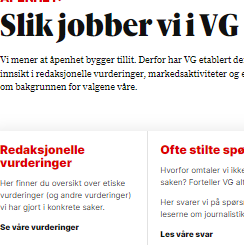 VG's transparency portal: How we make VG