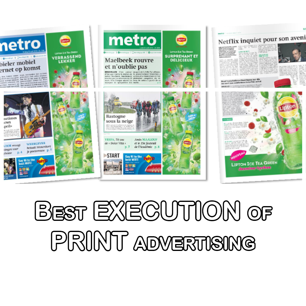 Metro Belgium's Creativity with Lipton