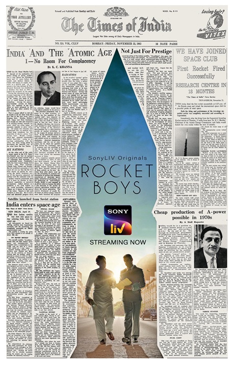 Archival Innovation for launch of SonyLiv's Rocket Boys