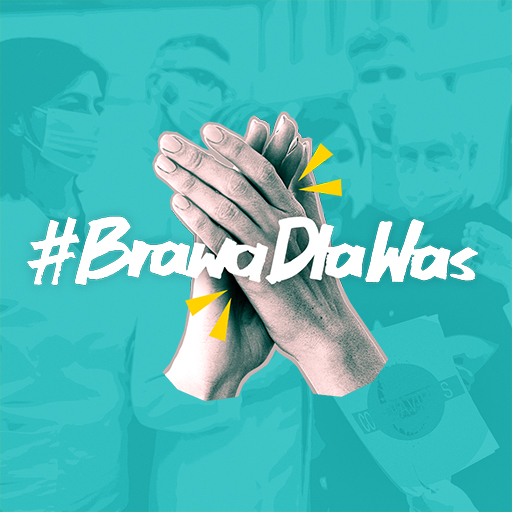 Polish media united to applaud the health workers #BrawaDlaWas